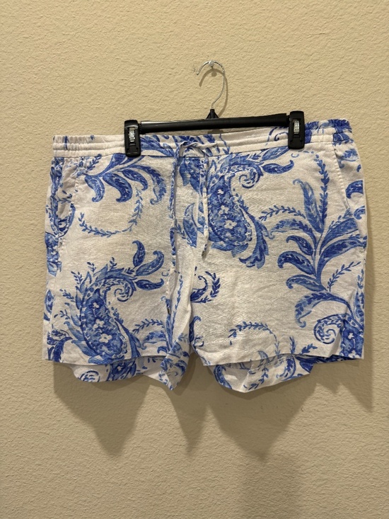 Lauren Ralph Lauren Pants - Ladies Lauren Ralph Lauren blue & white linen shorts size XL - Like New